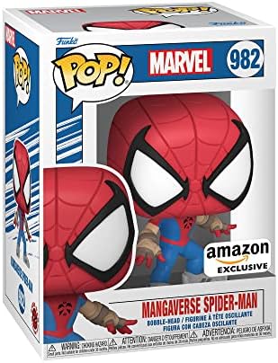 Funko Pop! Marvel: Ano da Aranha - Homem-Aranha do Mangaverso - Marvel Comics - Exclusivo da Amazon - Figura de Vinil Colecionável - Ideia de Presente - Produto Oficial - Brinquedos para Crianças e Adultos