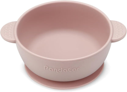 PandaEar Tigelas de silicone com ventosa para bebês | Conjunto com 3 tigelas com ventosa para bebês, crianças pequenas e bebês | Conjunto de tigelas para alimentação de bebês | Macias, seguras e livres de BPA,