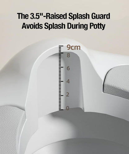 PandaEar Assento de treinamento para desfralde infantil para meninos e meninas com alças | Assento de treinamento para desfralde infantil | Borda de borracha antiderrapante com proteção contra urina | Compatível com vasos sanitários redondos e ovais