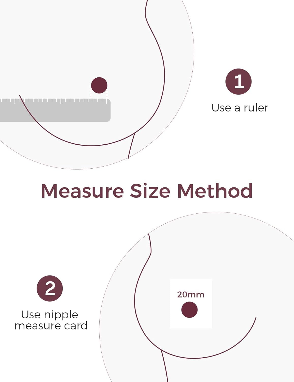 Momcozy Inserção de flange de 15 mm compatível com acessórios de substituição da bomba tira leite Momcozy M5/M6/M9, 4 unidades (15 mm)
