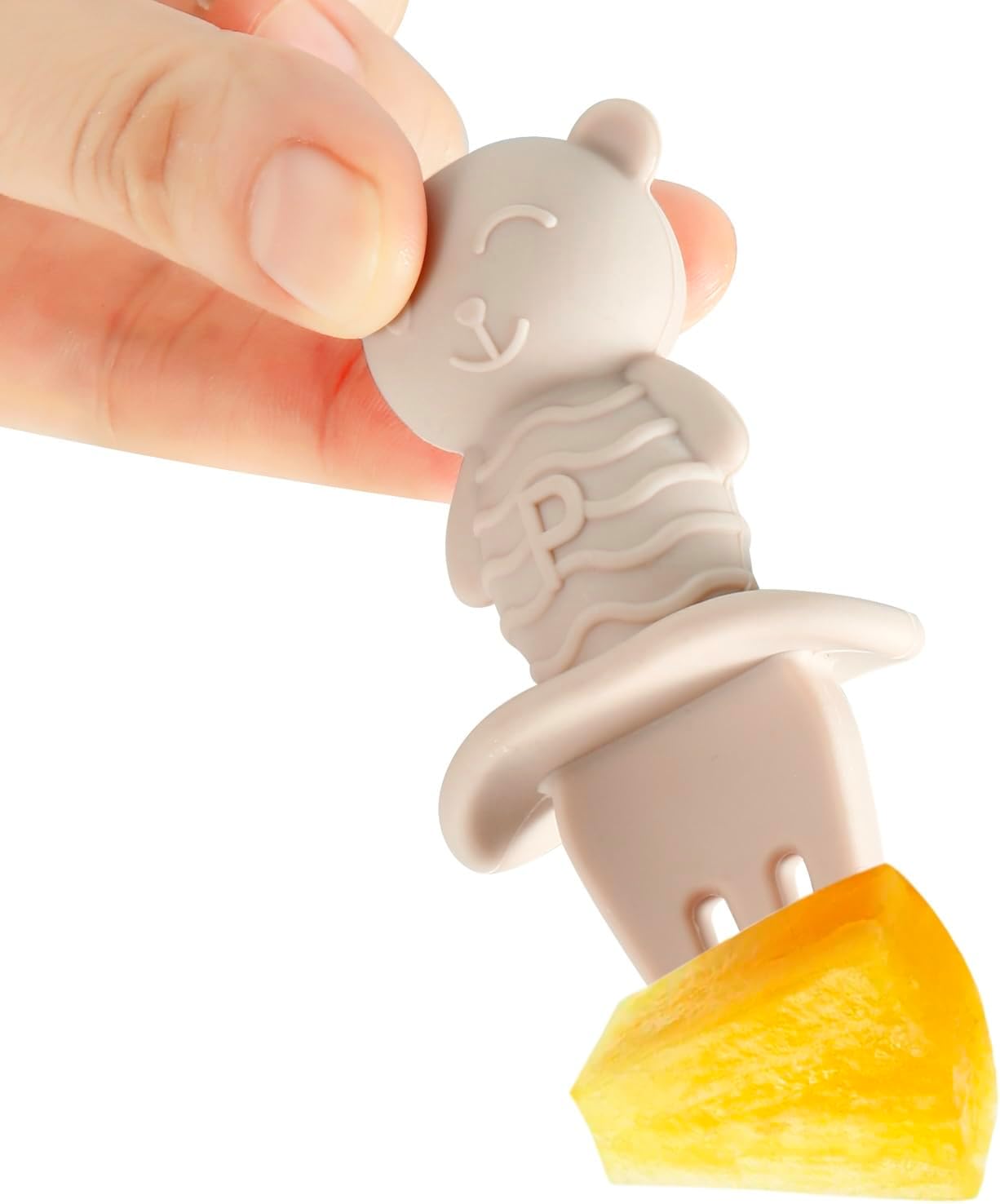 PandaEar Conjunto de 6 Colheres de Desmame para Bebês, para Alimentação Autodirigida a partir de 4 a 6 Meses | Conjunto de Colheres e Garfos de Silicone para Bebês e Crianças Pequenas, com Design Antiengasgo |