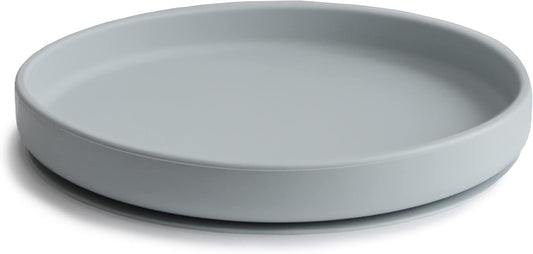 Mushie Prato de silicone antiderrapante com ventosa Classic para bebês e crianças pequenas | Silicone de qualidade alimentar | Pode ser lavado na lava-louças e usado no micro-ondas (Cor: Pedra)