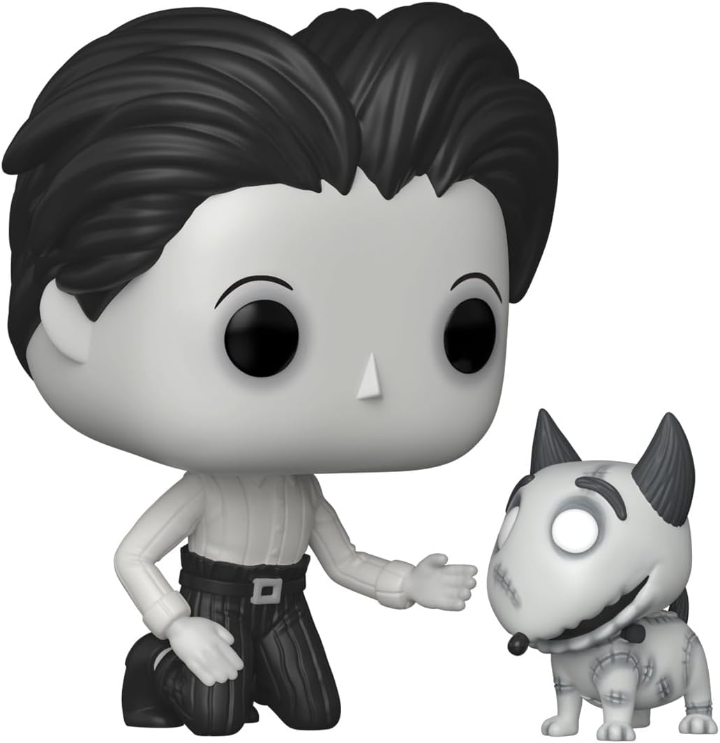 Funko Pop! & Buddy: Frankenweenie - Frankenweenie com V - Figura de vinil colecionável - Ideia para presente - Produtos oficiais - Brinquedos para crianças e adultos - Fãs de cinema - Figura modelo para colecionadores e exposição