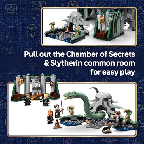 LEGO Harry Potter Castelo de Hogwarts: Ala Leste - Kit de Modelo em Miniatura com 13 Minifiguras e Patrono Colecionável - Decoração para Quarto Infantil - Ideia de Presente para Meninas, Meninos e Fãs a partir de 10 Anos - 76473