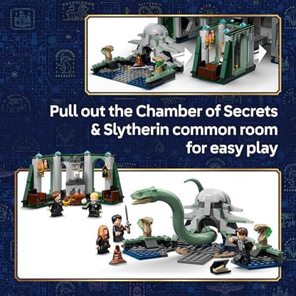LEGO Harry Potter Castelo de Hogwarts: Ala Leste - Kit de Modelo em Miniatura com 13 Minifiguras e Patrono Colecionável - Decoração para Quarto Infantil - Ideia de Presente para Meninas, Meninos e Fãs a partir de 10 Anos - 76473