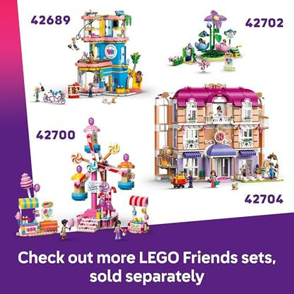 LEGO Friends Montanha-Russa da Sereia - Brinquedo Interativo com 3 Carrinhos, Loja, 5 Mini Bonecas e Acessórios - Ideia de Presente de Aniversário para Meninas a partir de 8 Anos - 42703