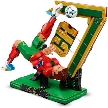 LEGO Editions Cristiano Ronaldo – Brinquedo Lenda do Futebol - Kit de Modelo 3D para Exibição - Decoração DIY para Quarto Infantil - Presente para Meninos e Meninas a partir de 12 Anos e Fãs de Esportes Adultos - 43016