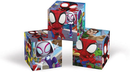Clementoni 40661 Marvel Homem-Aranha e Seus Incríveis Amigos Quebra-cabeça de 6 peças - Cubo Infantil 2-4 Anos, Desenho Animado, Presente para Meninos/Meninas, Quebra-cabeça para Crianças, Fabricado na Itália, Multicolorido