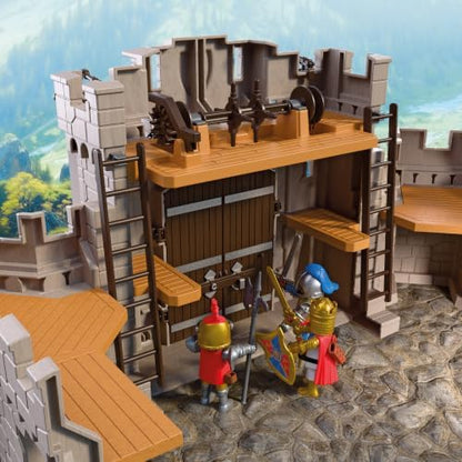 Playmobil | Cavaleiros | Grande Castelo do Leão com Ponte Levadiça, Canhões e Alçapão – Brinquedo para Crianças a partir de 4 anos | 72112