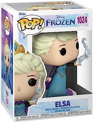 Funko Pop! Disney: Princesa Suprema - Elsa - Princesas da Disney - Exclusivo da Amazon - Figura de Vinil Colecionável - Ideia de Presente - Produto Oficial - Brinquedos para Crianças e Adultos - Fãs de Filmes