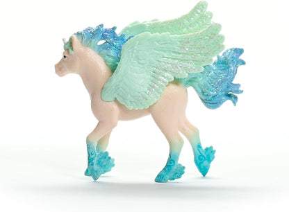 Schleich 70824 BAYALA Stormy Unicorn Foal Figurine para maiores de 5 anos, Preto