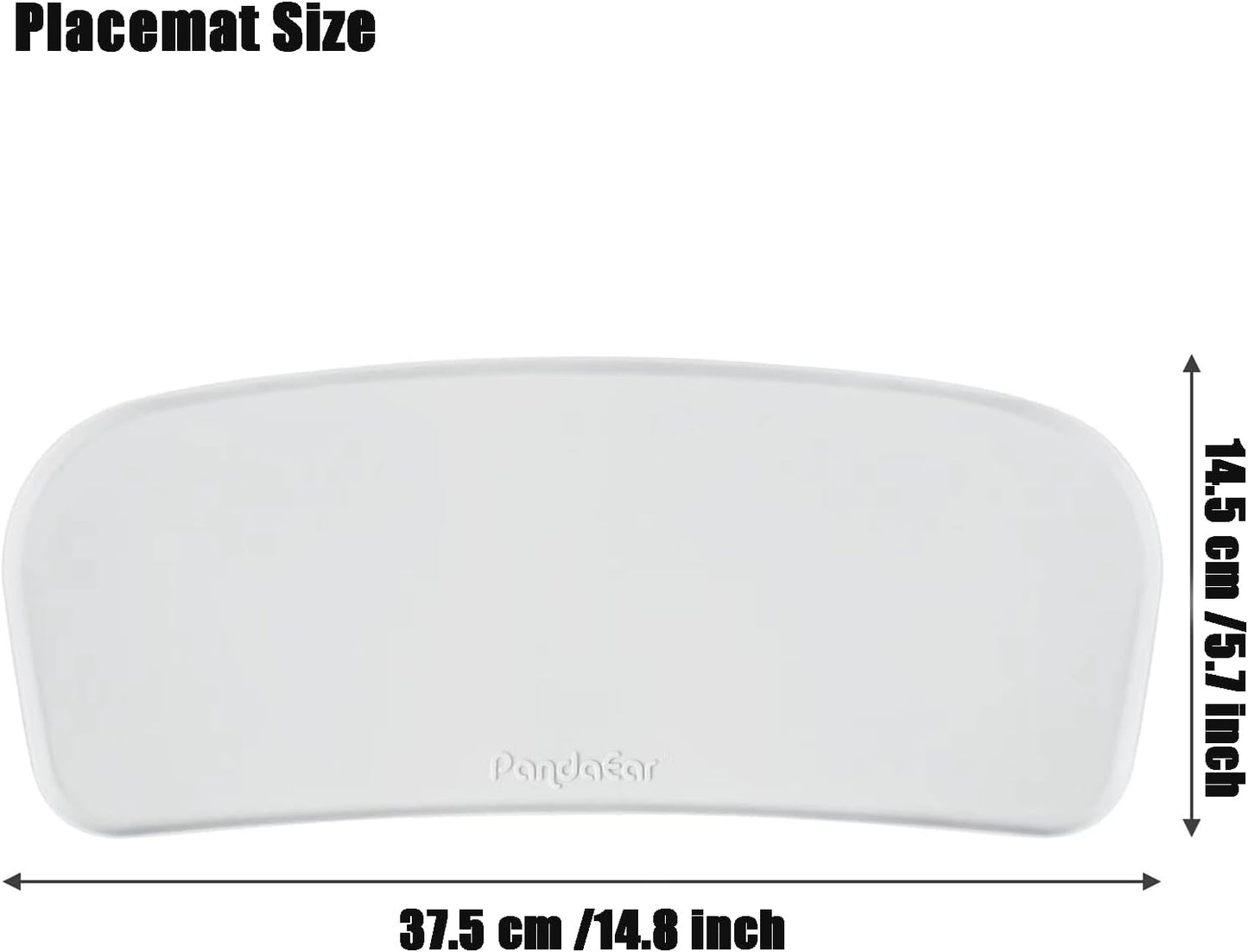PandaEar Cadeira Alta Portátil para Bebês, Cadeira Alta de Viagem | Dobrável e Compacta com Alças para Uso Interno/Externo | Ideal para Camping, Praia, Jardim | Para Bebês, Crianças, Meninos e Meninas (Cinza com Tapete)