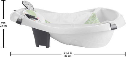 Banheira Fisher-Price FQDDZ para Bebês e Crianças 4 em 1 com Assento Removível para Bebês e 2 Brinquedos, Cachorrinho Perfeito