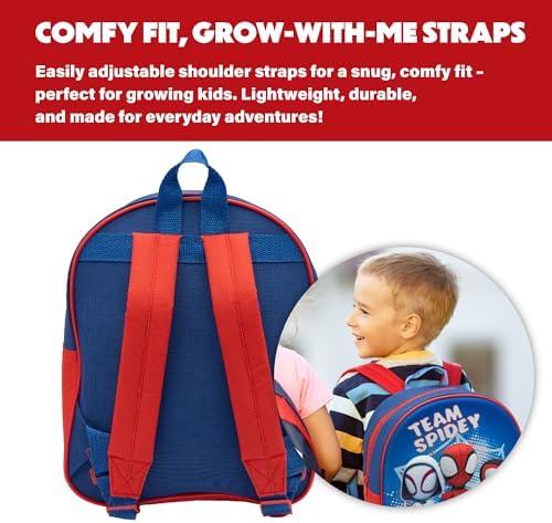 Mochila Infantil 3D do Homem-Aranha e Seus Incríveis Amigos da Marvel - Mochila Escolar Infantil do Homem-Aranha