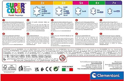 Clementoni - 25294 - Quebra-cabeça Supercolorido - Marvel Homem-Aranha e Seus Incríveis Amigos - 3x48 Peças (3 Quebra-cabeças Incluídos), Quebra-cabeça para Crianças a partir de 5 Anos, Quebra-cabeça de Desenho Animado, Fabricado na Itália