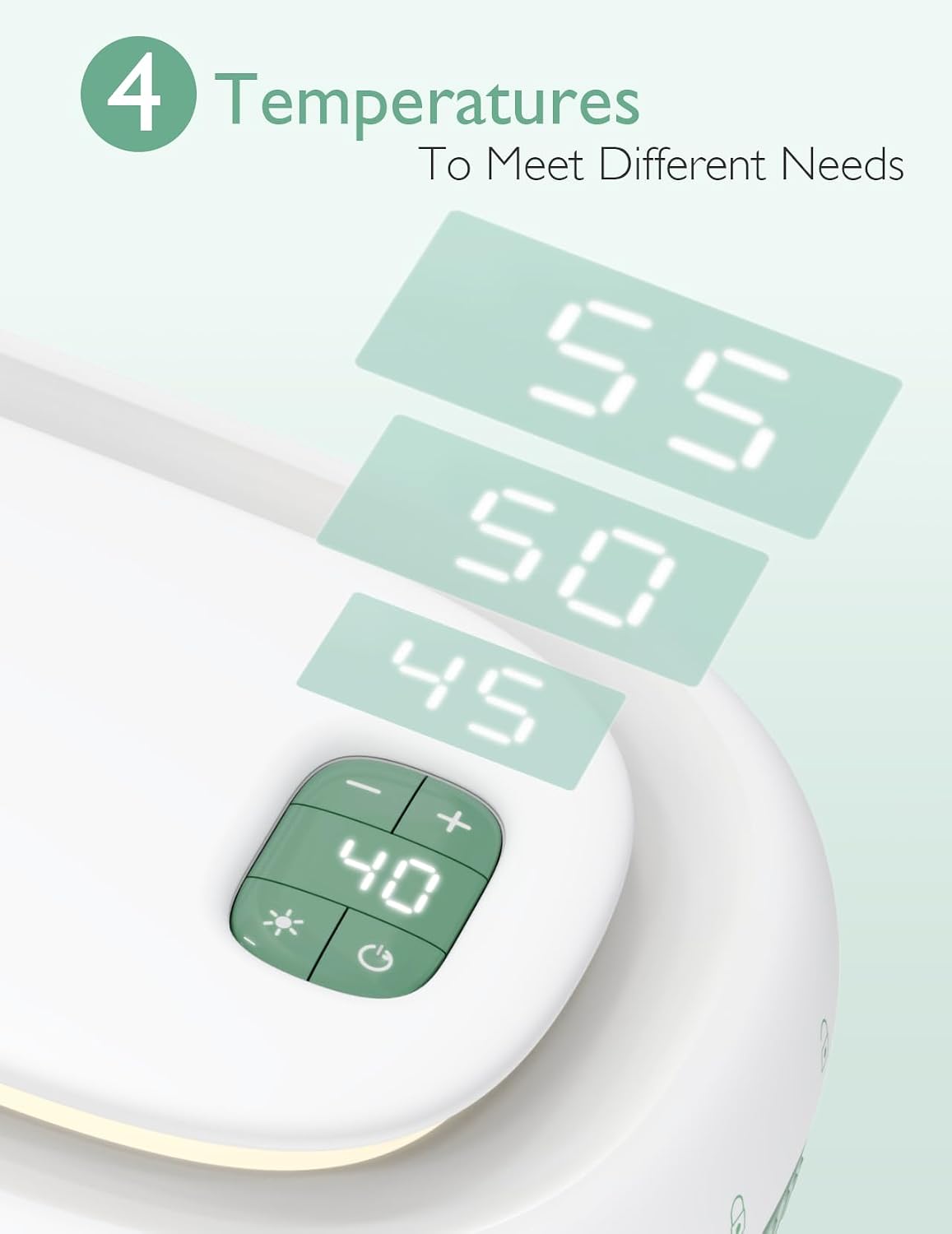 Momcozy Aquecedor de lenços umedecidos para bebês , design inovador com mola, dispensador de grande capacidade