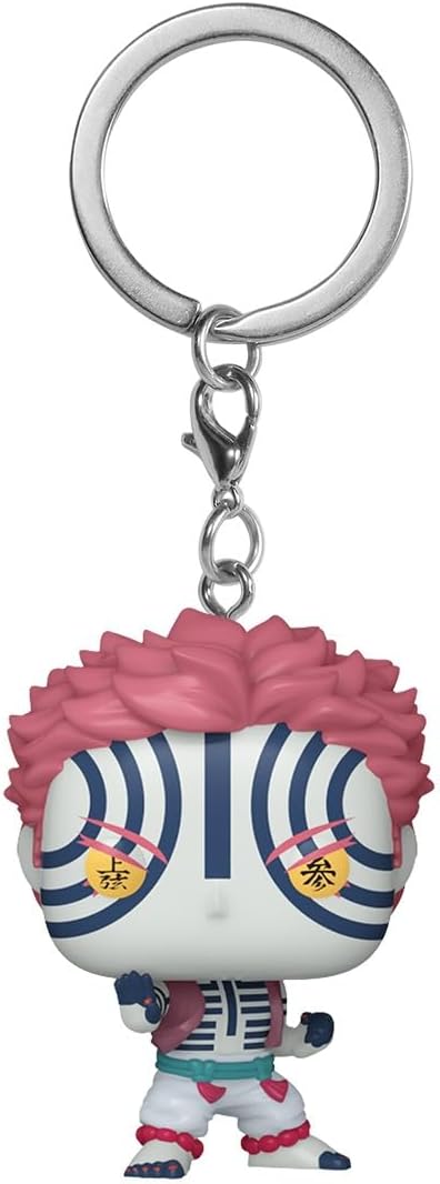 Chaveiro Funko Pop!: Demon Slayer - Chaveiro Akaza - Mini Figura Colecionável - Presente de Natal - Ideia de Presente - Produtos Oficiais - Fãs de Anime - Decoração de Mochila