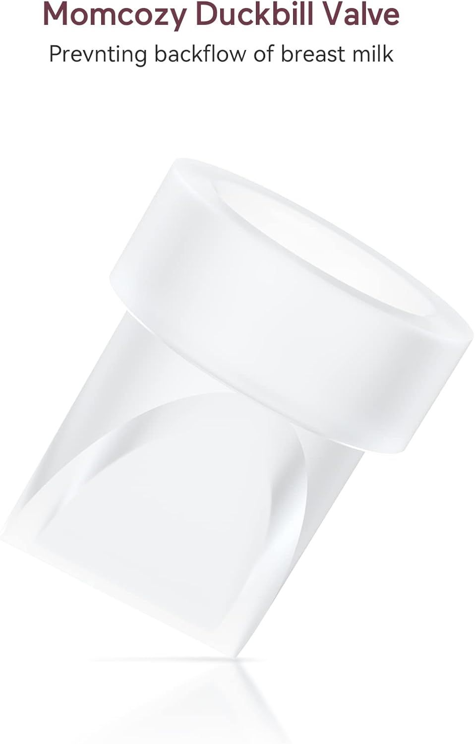 Momcozy Válvulas bico de pato e diafragma de silicone compatíveis com Momcozy M5. Acessórios originais de substituição para bomba tira leite Momcozy M5, 1 pacote