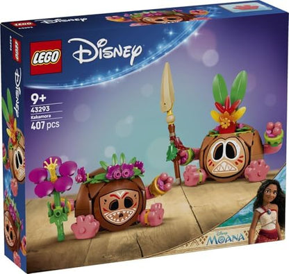 LEGO | Disney Moana Kakamora - Brinquedo com 2 figuras de vasos de flores artificiais para decoração de quarto infantil - Presente para meninas a partir de 9 anos e fãs do filme - 43293