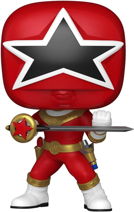 Funko Pop! TV: Power Rangers Zeo - Ranger Vermelho - Power Rangers TV - Figura de vinil colecionável - Ideia para presente - Produtos oficiais - Brinquedos para crianças e adultos - Fãs de TV - Figura modelo para colecionadores