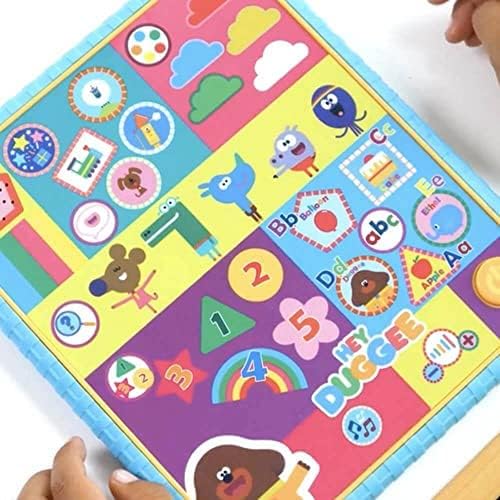 Hey Duggee Toys HD21 Hey Duggee Smart Tablet Toy para crianças - ajuda no desenvolvimento infantil, aprendizagem, resolução de problemas, fonética, sequências, cores, formas e reconhecimento de números, 3+ anos, cáqui