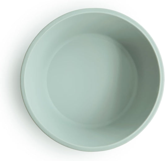 Mushie Tigela de silicone com ventosa, tigela antiderrapante com ventosa para bebês e crianças pequenas, material: silicone de qualidade alimentar, pode ser lavada na lava-louças e usada no micro-ondas (azul Cambridge)
