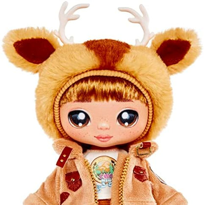 Na Surprise Cozy - DONNIE RANGER - Boneco de Pelúcia Macio Inspirado no Donnie Ranger com Cabelo Castanho, Chapéu, Roupa e Bolsa com Presilha de Pele - Item de Colecionador - Presente para Crianças a partir de 5 Anos
