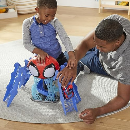 Conjunto de Brinquedo Marvel Homem-Aranha e Seus Incríveis Amigos - Quartel-General com Luzes, Sons, Homem-Aranha e Veículo, para Crianças a partir de 3 Anos, Multicolorido