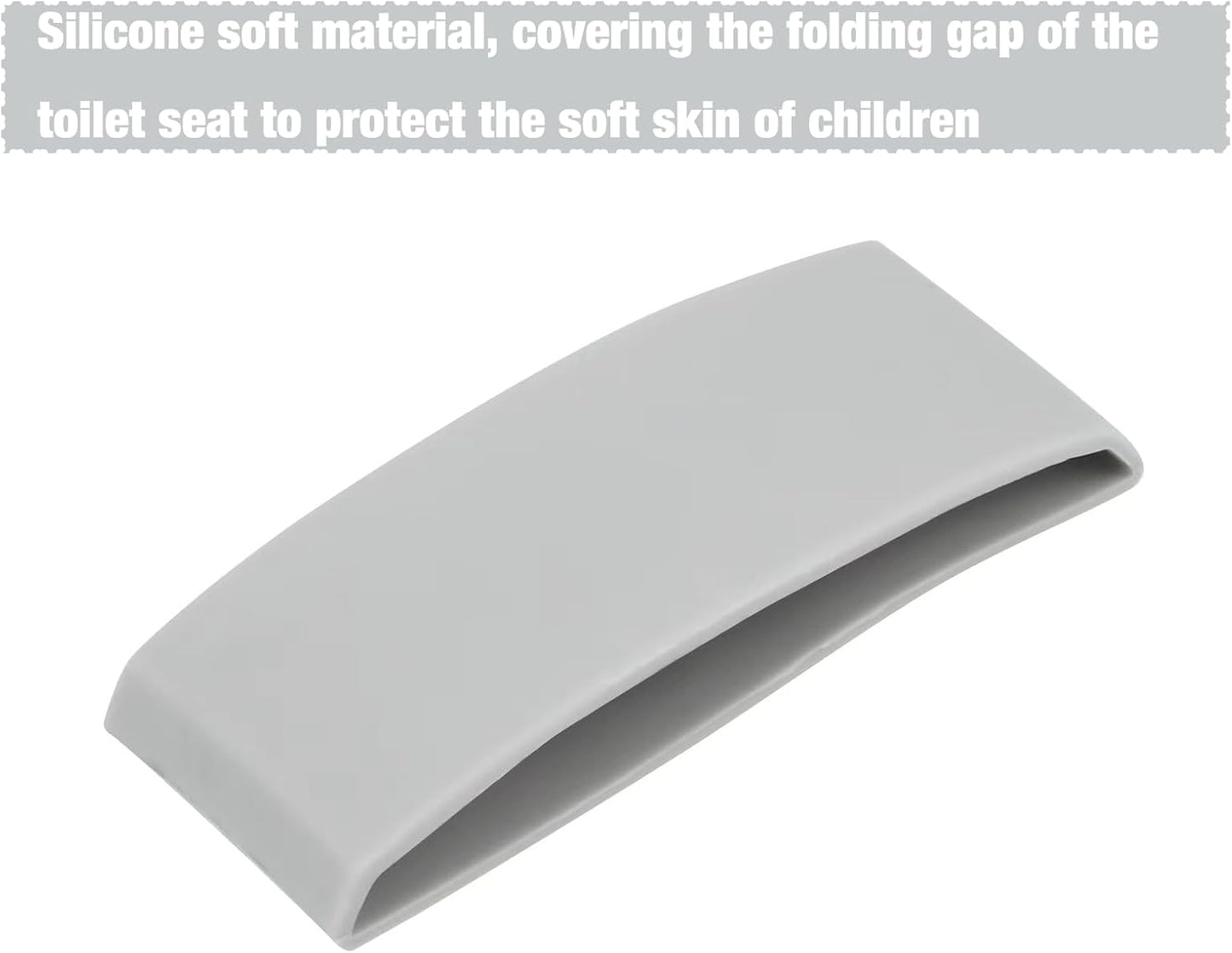 PandaEar Assento Sanitário | Assento Sanitário Dobrável para Viagem, Ideal para Crianças e para o Desfralde | Assento Sanitário Portátil de Silicone para Bebês, Meninos e Meninas com Almofadas Antiderrapantes de Silicone - Urso Cinza