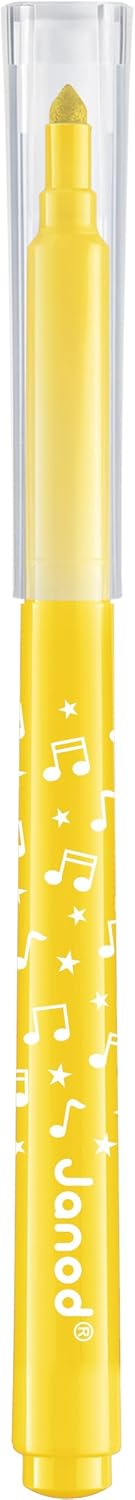 Janod - Canetas hidrográficas de longa duração - Ponta travada e cônica para diferentes espessuras de linha - Tinta lavável - Hobbies e artesanato criativos - Idades 3+