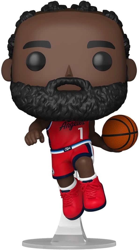 Funko Pop! NBA: Clippers - James Harden - Jogadores da NBA - Boneco colecionável de vinil - Ideia para presente - Produtos oficiais - Brinquedos para crianças e adultos - Fãs de esportes - Boneco modelo para colecionadores e exposição