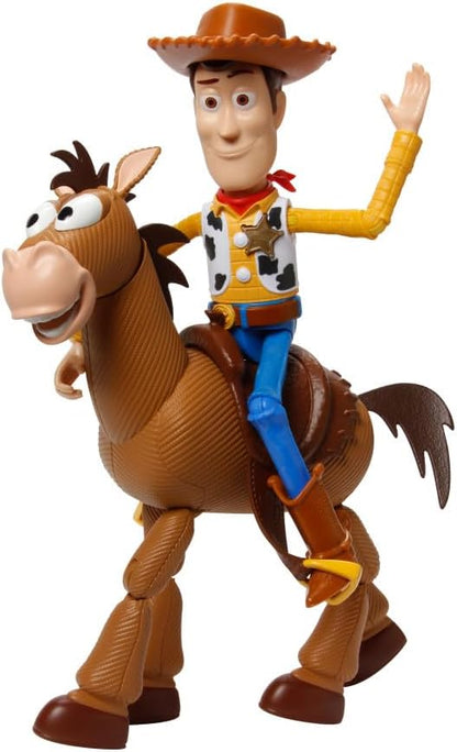 Mattel Disney e Pixar Toy Story 4 Woody e Bala no Alvo | Pacote com 2 Personagens, Bonecos Inspirados no Filme, Escala Proporcional para Brincadeiras Criativas, GDB91
