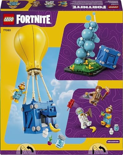 LEGO Fortnite Suprimentos - Minifiguras Fishstick, Leviathan e Ginger Gunner com acessórios, incluindo Suco Slurp - Decoração Gamer - Presente para meninos e meninas a partir de 10 anos e fãs - 77080