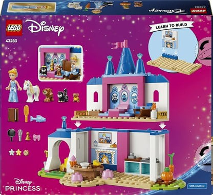 LEGO | Castelo da Cinderela e seus Amigos Animais da Disney - Conjunto Educativo com Mini Boneca e 4 Figuras de Animais - Presente de Aniversário para Meninas e Fãs a partir de 4 Anos - 43283