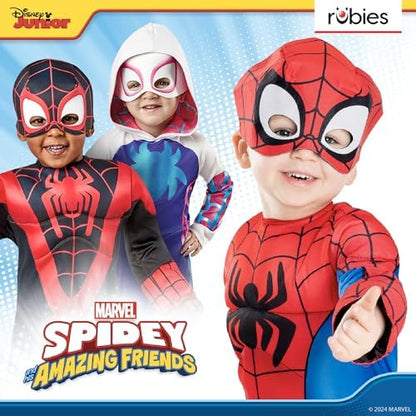 Fantasia infantil de luxo do Homem-Aranha Fantasma, da Rubie's, inspirada no filme "Homem-Aranha e seus Incríveis Amigos" da Marvel.