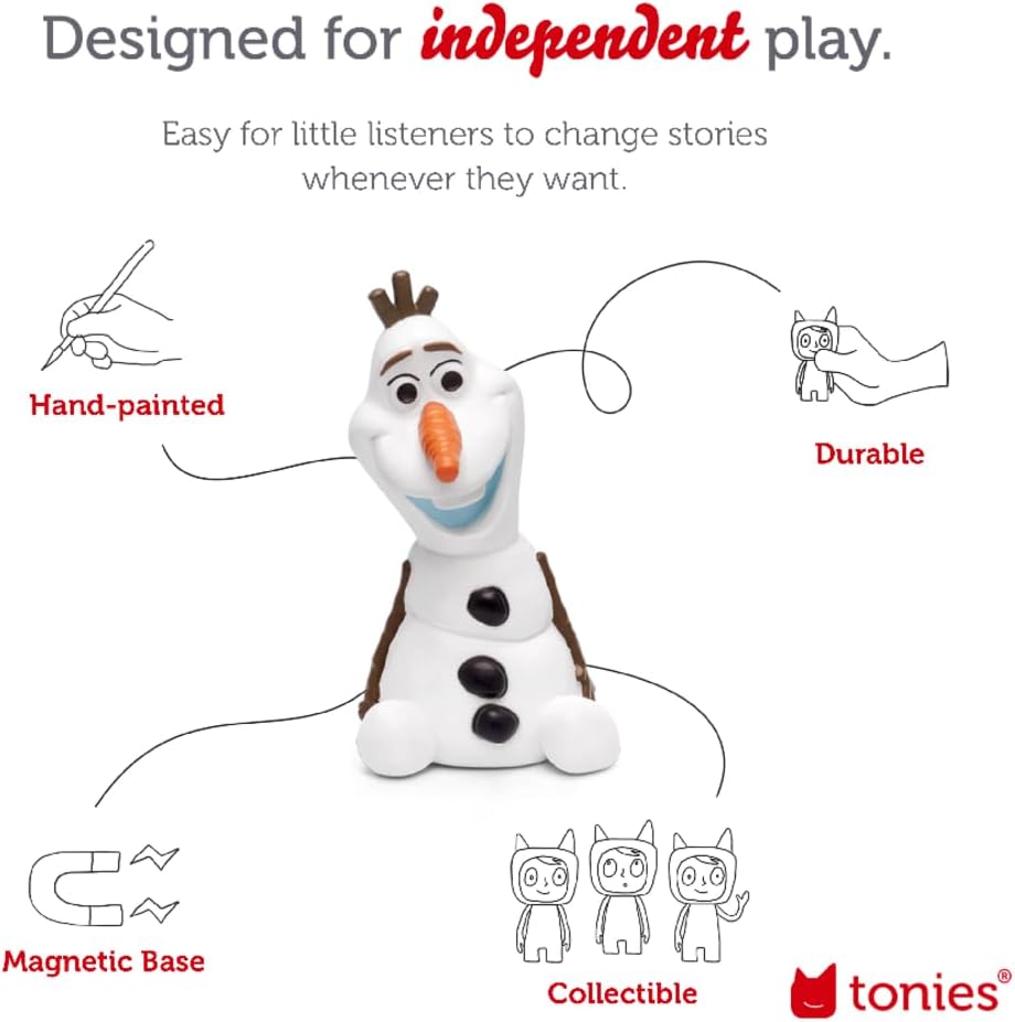 tonies Frozen Olaf Personagem de Áudio - Olaf Toy, Audiolivros Disney para Crianças
