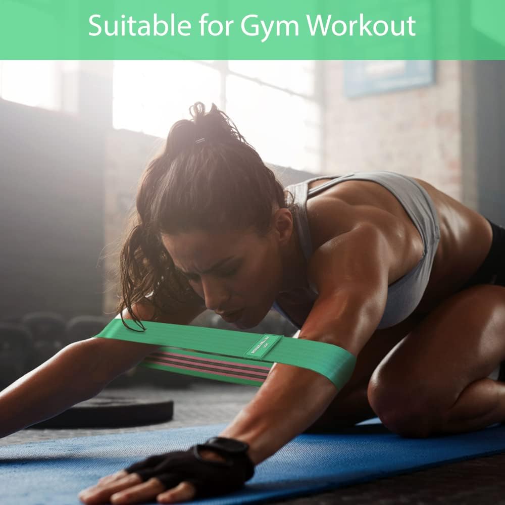 Desire Deluxe Conjunto de faixas de resistência para homens e mulheres, pacote de exercícios premium com 3 níveis de resistência diferentes, faixas de loops para casa, academia, exercícios longos - ótimo equipamento de fitness para treinamento,