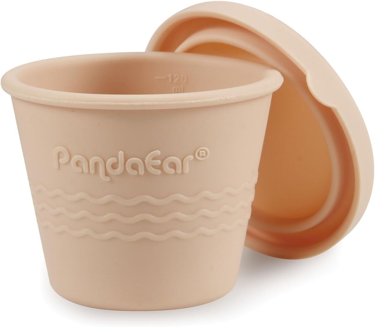 PandaEar Conjunto de 6 Potes de Silicone para Armazenamento de Comida de Bebê , Potes Pequenos de 120ml com Tampas, Potes Reutilizáveis para Lanches de Bebê e Crianças, Armazenamento de Comida Caseira para Bebê no Congelador, Seguros para Congelar