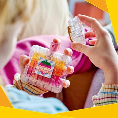 LEGO Creator 3 em 1 Frasco de Perfume com Decoração Floral - Kit de Modelo que se Transforma em Vaso de Flores ou Copo de Smoothie - Decoração DIY para Quarto Infantil - Presente de Aniversário para Meninas e Meninos a partir de 8 Anos - 31383