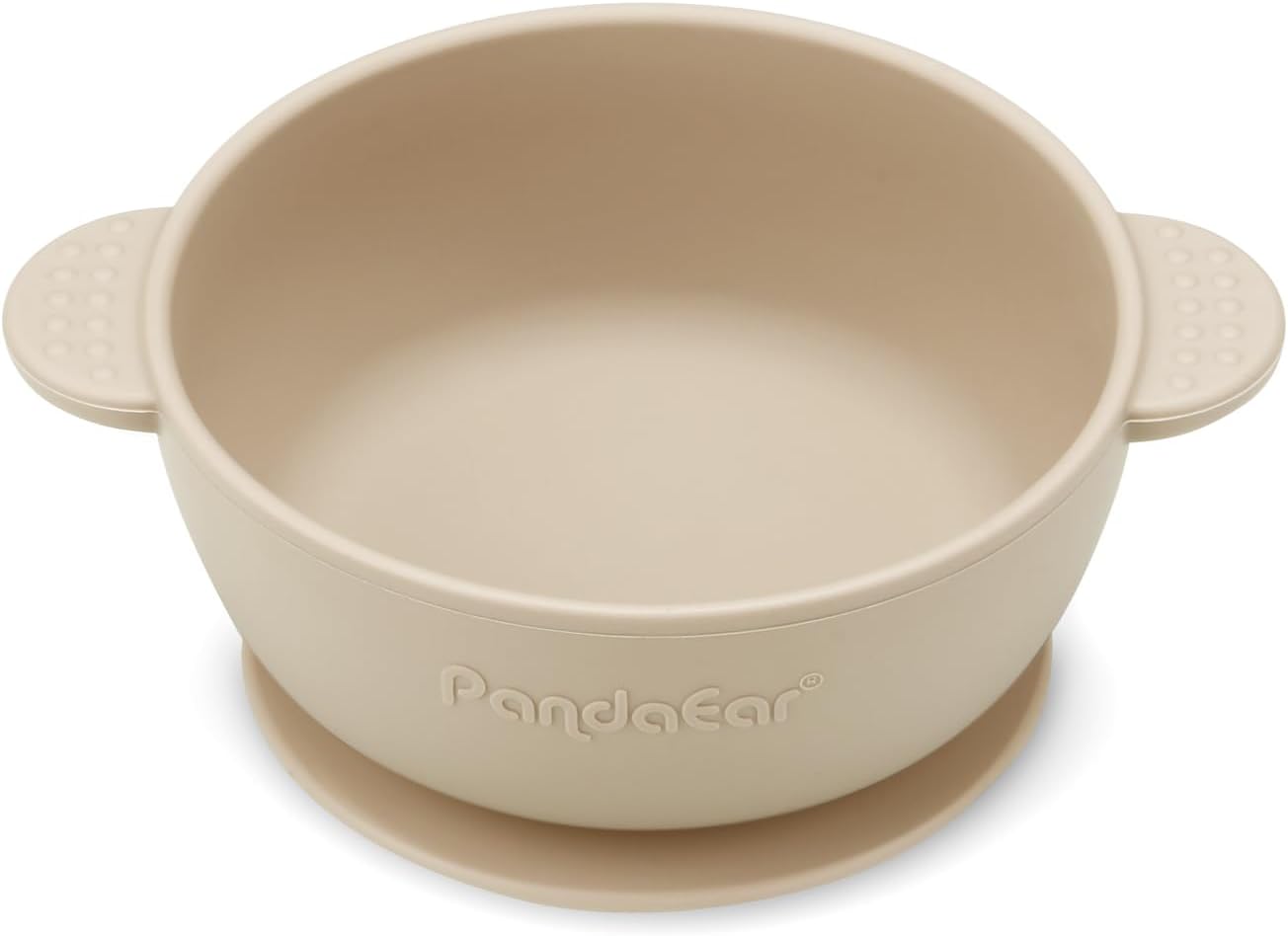 PandaEar Conjunto de 3 Tigelas de Silicone com Ventosa - Tigelas para Alimentação de Bebês e Crianças Pequenas que Não Deslizam - Macias, Seguras e Livres de BPA (Linho Azul e Verde)