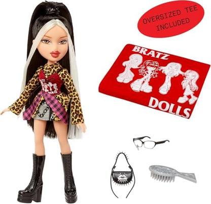 Bratz Stylin' Jade - Boneca Fashion com Camiseta Personalizável para Você, Acompanha Acessórios, Brinquedo Fofo para Meninas