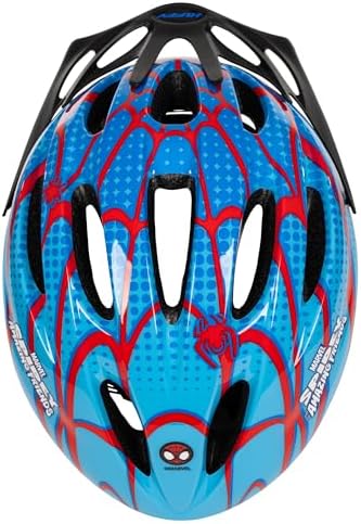 Capacetes de bicicleta infantis oficiais da Disney e Marvel | Capacete de segurança ajustável para crianças de 3 a 12 anos (50 a 54 cm) | Frozen, Stitch, Minnie Mouse, Homem-Aranha – Ideal para ciclismo, patinete e skate.