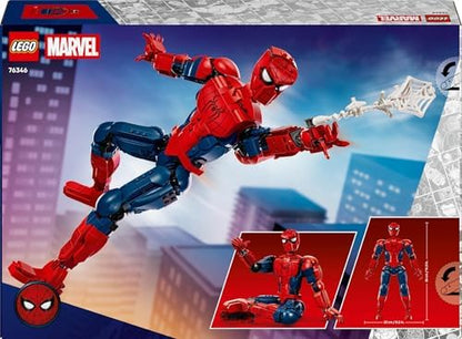 LEGO|Marvel Figura de Ação do Homem-Aranha - Brinquedo de Super-Herói com Minifigura Colecionável para Decoração de Quarto - Presente para Meninos a partir de 12 Anos e Fãs Adolescentes de Filmes - 76346