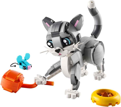 LEGO Brinquedo lúdico de gato Creator 3 em 1 - Transforma-se em uma figura de pombo ou cachorro de estimação - Conjunto de construção de animais para crianças, meninas e meninos com mais de 8 anos - Presente de aniversário criativo