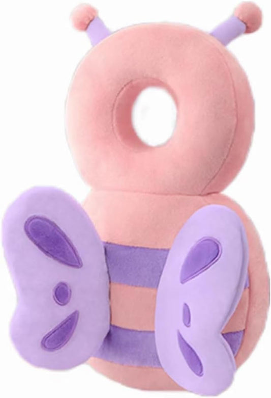 PandaEar Mochila Protetora de Cabeça para Bebê , Proteção de Cabeça Ajustável para Bebês que Começam a Andar (Rosa)