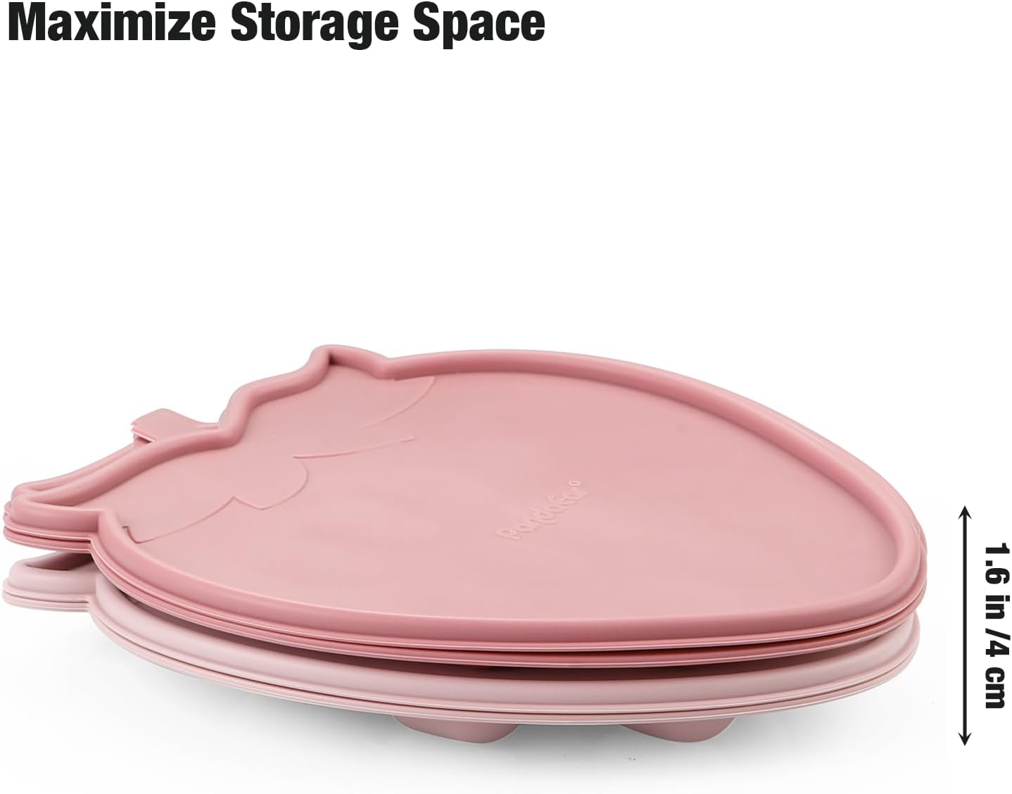 PandaEar Conjunto de 2 Bandejas de Silicone para Congelar Papinhas de Bebê , Bandeja para Congelar Cubos para Desmame com Tampa, Formas para Picolé de Leite Materno, 13 x 14 ml (0,5 oz)