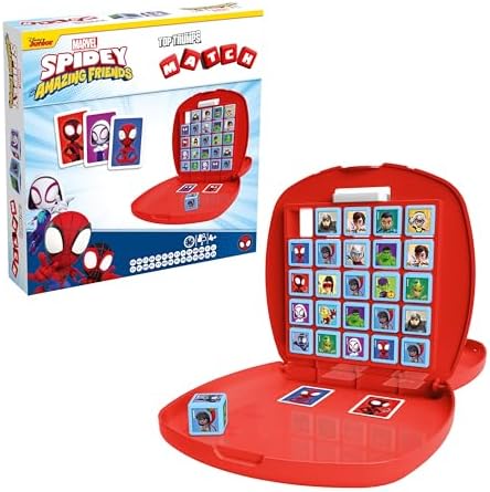 Jogo de Tabuleiro Top Trumps Homem-Aranha e Amigos: Divirta-se com seus personagens favoritos, incluindo Dr. Octopus e Spider-Gwen. Um jogo de tabuleiro de viagem, perfeito para meninos e meninas a partir de 4 anos.