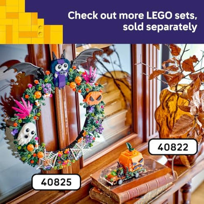 Brinquedo LEGO Caminhonete com Abóbora de Halloween – Kit de Artesanato com Abóbora e Minifigura de Fazendeiro – Decoração para Quarto Infantil – Presente para Meninos e Meninas a partir de 8 Anos – 40822