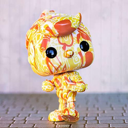 Funko Pop! Série Artista: DTV - Disney - Pinóquio em Esmalte - Personagens Clássicos da Disney - Exclusivo da Amazon - Figura Colecionável em Vinil - Inclui Estojo Protetor de Plástico Premium