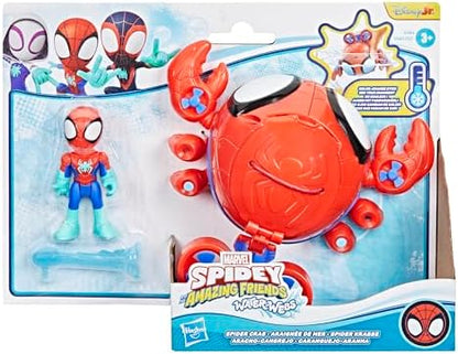 Homem-Aranha e seus Incríveis Amigos Marvel Teias de Água Submarino Caranguejo-Aranha, Vermelho